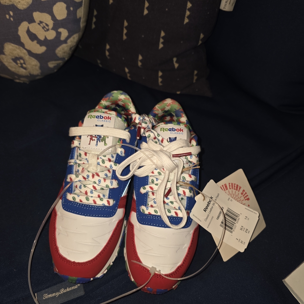 PJ Mask Step And Flash Reebok Kids' Red and Blue Sneakers.